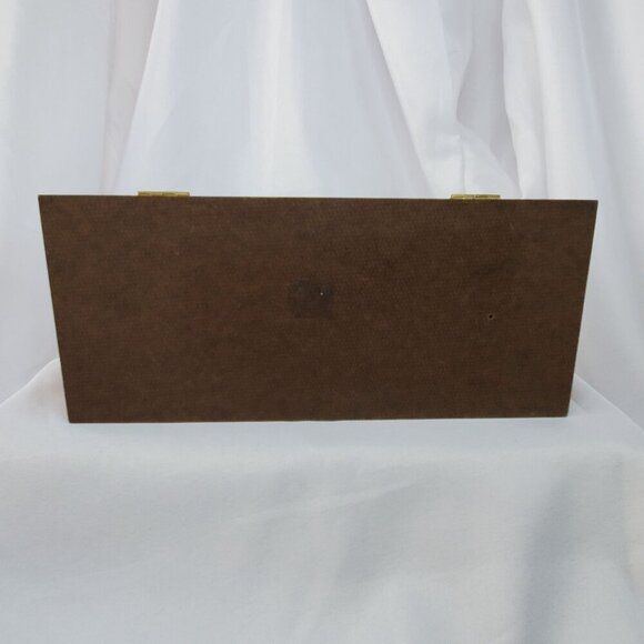 VTG Decorative Wolf Cedar Wood Jewelry Box 9.25"x4"x2.5" Wall Drug South Dakota - Picture 9 of 13